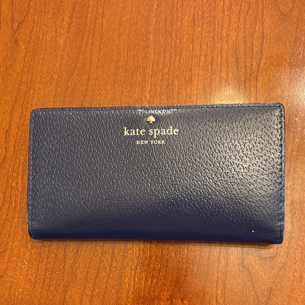 Kate Spade Midnight Blue Leather Wallet